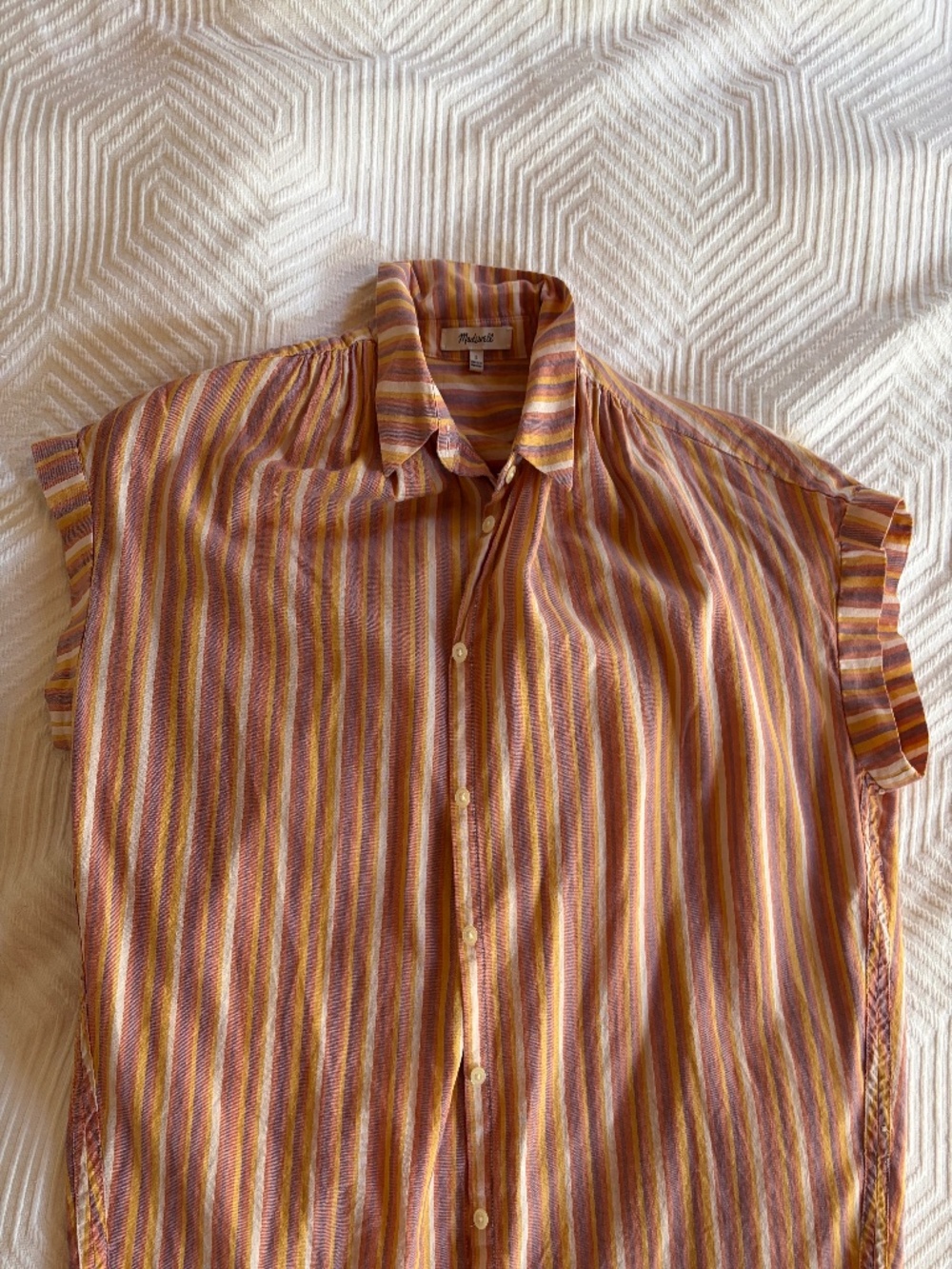 Madewell Central Shirt in Rainbow Stripe - Picture 5 of 6